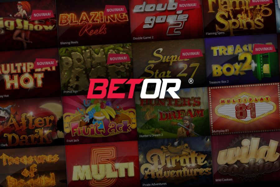 Přehled kompletní nabídky konkurentů kasina Betor